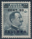 REGNO D'ITALIA COLONIA CALINO / CALIMNO 1916 - MICHETTI C. 20 Su C. 15 NERO - BUONA CENTRATURA NUOVO MNH ** - SASSONE 8 - Egée (Calino)