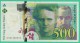 France - 500 Francs - Pierre Et Marie Curie - N° E021438954 - 1994  -  TTB+ - 500 F 1994-2000 ''Pierre Et Marie Curie''