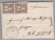 Heimat CH BE OESCHBERG 1865-01-20 Faltbrief Nach Rüti Mit 2x5Rp. Sitzende - Briefe U. Dokumente