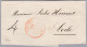 Heimat CH NE COUVET 1842-09-10 Rot Auf Briefhülle Nach Locle - ...-1845 Prephilately