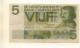 PAYS-BAS - Billet De 5 Gulden De 1966 Ayant Circulé - 5 Gulden
