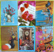 Lot 11 X Cp Fantaisie Fleur Voeux Bougie Cochon Horloge Bateau Fete Etc Voir Photos Cachet Timbre Flamme - Collections & Lots