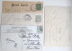 Lot 4x CPA Litho RELIEF Voeux Art NOUVEAU Illustrateur LANGAGE Fleur Pensée 1x Usa Cachet Timbre Haviamill 1912 - Collezioni E Lotti