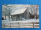 Winter In The Shepherd Of The Hills Country. Old Matt's Cabin On Highway 76 West Of Branson.  (Harold Bell Wright) - Branson