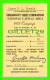 DOCUMENTS HISTORIQUES - COMMUNITY CHEST FEDERATION NATIONAL CAPITAL AREA ,1955 CAMPAIGN  SUBSCRIBER RECEIPT - - Documenti Storici