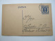 DANZIG , Ganzsache Verschickt Mit Rs. Text - Postal  Stationery