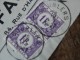 Timbres Taxes Tx43  Sur Document Venu De France - Sonstige & Ohne Zuordnung