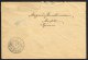 1915. Two Kings. 5 Aur Green. Perf. 14x14½, Wm. Cross 4-STRIPE + Single Stamp On Rec-co... (Michel: 79) - JF104556 - Briefe U. Dokumente
