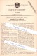 Original Patent - Heinrich Bullermann In Celle , 1893 , Tabakspfeife Mit Filter Und Wassersack , Wasserpfeife !!! - Pipes à Eau