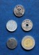 Lot De 5 Pièces Asie : 200 Dongs (Viêtnam), 1 Yen (Japon), 50 Yens (Japon), 1 Bath (Thaïlande), 10 Baths (Thaïlande) - Lots & Kiloware - Coins