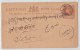 JHANSI CITY TO SIRONJ 1898 - POSTAL STATIONERY EAST INDIA POST CARD - ENTIER INDE - Non Classificati