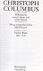 Christoph Columbus Antiquarisch 12€ Dokumente Seiner Reisen II. Band 2.-4.Reise Gutenberg-Verlag 1992 ISBN 3 7632 3969 3 - 2. Middeleeuwen