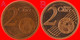 * TWO VARIETIES FINLAND ★ CYPRUS 2 CENTS 2008 DIES A And B! MINT LUSTRE!  LOW START &#9733; NO RESERVE! - Cyprus