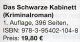 Helbig Krimi Das Schwarze Kabinett 2014 Neu ** 20€ Philatelistische Kriminalroman New Philatelic History Book Of Germany - Ediciones Originales