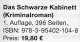 Helbig Krimi Das Schwarze Kabinett 2014 Neu ** 20€ Philatelistische Kriminalroman New Philatelic History Book Of Germany - Erstausgaben