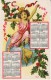 Harney Oregon DPO-4, Closed Post Office Cancel On 1912 New Year Calendar, C1910s Vintage Postcard - Otros & Sin Clasificación