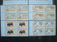 RWANDA + SENEGAL / 2 SETS In BLOCS Of 4 / MNH ** / WILD FAUNA / APES FELINES / BUZIN ASLAM Singes Félins - Sammlungen