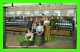 FALL RIVER, MA - SPOOLERS IN A FALL RIVER COTTON MILLS - ANIMATED WITH WORKERS - PUB. BY F. P.  CHARLTON CO - - Fall River