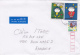 14606- BUTTERFLY, CHILDRENS, STAMPS ON COVER, 2000, JAPAN - Storia Postale