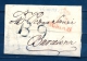 D.P. 7, 1814, BURGOS, CARTA CIRCULADA A BARCELONA, MARCA PREF. Nº 10, RARA, FECHADOR DCE LLEGADA AL DORSO - ...-1850 Préphilatélie