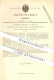 Original Patent - G. Hermann Mehner In Nossen , 1883 , Stoffrührer An Zylindern Von Papiermaschinen , Papier !!! - Nossen