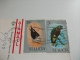 STORIA POSTALE FRANCOBOLLO COMMEMORATIVO UCCELLO BIRD ST LUCIA  WEST INDIES CARIBLUE - Sainte-Lucie