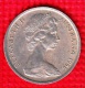 1 PIECE AUSTRALIE COMMONWEALTH OF AUSTRALIA ANGLETERRE 10 TEN CENTS 1966 ELIZABETH II - N° 2 - 10 Cents