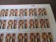 CHESS. Complete Sheet Of  50 Copies  Of Argentina 1978 Chess Stamp Canceled With Chess Olympiad Postmarks Buenos Aires - Neufs