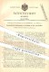 Original Patent - Fouquet & Frauz In Rottenburg A. N. , 1902 , Doppelzungennadel-Rundwirkmaschine , Stricken , Nähen !!! - Rottenburg