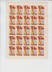 Russia/USSR 1962   	Mi.No. 2596 - 2598  50 Years Newspaper "Pravda";  2596 Half Sheet 5x5 - Volledige Vellen