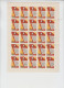 Russia/USSR 1962   	Mi.No. 2596 - 2598  50 Years Newspaper "Pravda";  2596 Half Sheet 5x5 - Ganze Bögen