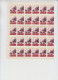 Russia/USSR 1962   	Mi.No. 2596 - 2598  50 Years Newspaper "Pravda";  2596 Half Sheet 5x5 - Fogli Completi