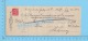 Sherbrooke 1937 Cheque ( $3.00 , Guy Faucher. Stamp Scott  #219 )Quebec Qc. 2 SCANS - Cheques & Traveler's Cheques