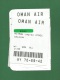 Titre De Transport - Boarding Pass : MUSCAT - SALALAH By OMAN AIR , Classe Economy - As Scan - Mondo