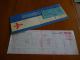 CB15 F1 LC114 Billet Ticket Swissair Airlines Kinshasa Zurich Brussels Kinshasa - Billetes