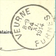 Kaart Met Stempel VEURNE / FURNES Op 24/11/1914 - Zona Non Occupata