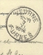 Kaart Met Stempel VEURNE / FURNES Op 7/11/1914 - Zone Non Occupée