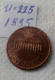 1 Cent - 1995 - USA - (Lot U 225) - 1959-…: Lincoln, Memorial Reverse