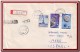 1970 Romania, Circus Complete Set + Apollo 8 + Soyuz 4 & 5 Stamps On Airmail Cover - Covers & Documents