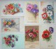 CPA Lot 9x Litho Illustrateur Divers THEME FLEURS Fleur Anemone Anemones Voir Photos - Collections & Lots