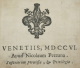 ITALIA 1706 - " T, LIVII PATAVINI HISTORIARUM AB URBE CONDITA LIBRI XLV" OPERA COMPLETA - Livres Anciens