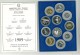 SERIE PROOF FONDO SPECCHIO 1989 - Confezione Zecca  Italia - Tiratura 9.260 - COMPLETA DI ASTUCCIO ORIGINALE - Mint Sets & Proof Sets