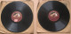 DISQUE GRAMOPHONE 78 TOURS LA VOIX DE SON MAITRE - 2 DISQUES - GAMME POUR ACQUISITION VITESSE STENOGRAPHIQUE -6 SCANS - 78 T - Disques Pour Gramophone