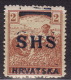 Yugoslavia 1918. Croatia-SHS-ERROR, "DOUBLE OVPT", MNH(**) - Nuovi