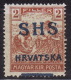 Yugoslavia 1918. Croatia-SHS-ERROR, SHIFTED OVPT, MNH(**) - Neufs