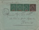 Lettre Reunion ST Denis 5cts Bande De Trois&10cts Pour Paris 1895 - Brieven En Documenten