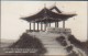 KOREA NORD POSTCARD THE GRAND SIGHT OF THE BEAUTIFULLY PAINTED SAISHO HALL ON THE TOP OF BOTANDAI HILL.HEIJO - Corée Du Nord