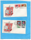 NOUVELLES HEBRIDES-N°211-12+ 213-14-sur 2 EnveloppesFDC-cote Des Timbres Seuls 16,3 - Gebraucht