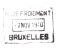 900301 COMMERCIAL REVENUE CANCEL DEVICE - RAIL TYPE "G" STYLE - "R.DE FROIDMONT // BRUXELLES" - ...-1959