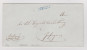 Heimat AG LEERAU 1852-11-25 Blau Lang-Stempel Uf Brief Nach Zofingen - ...-1845 Prephilately